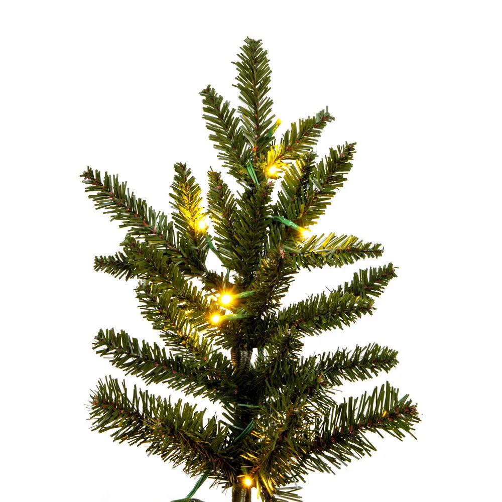 10' x 74" Natural Fraser Fir Artificial Xmas Tree 3mm LED Color Changing Lights