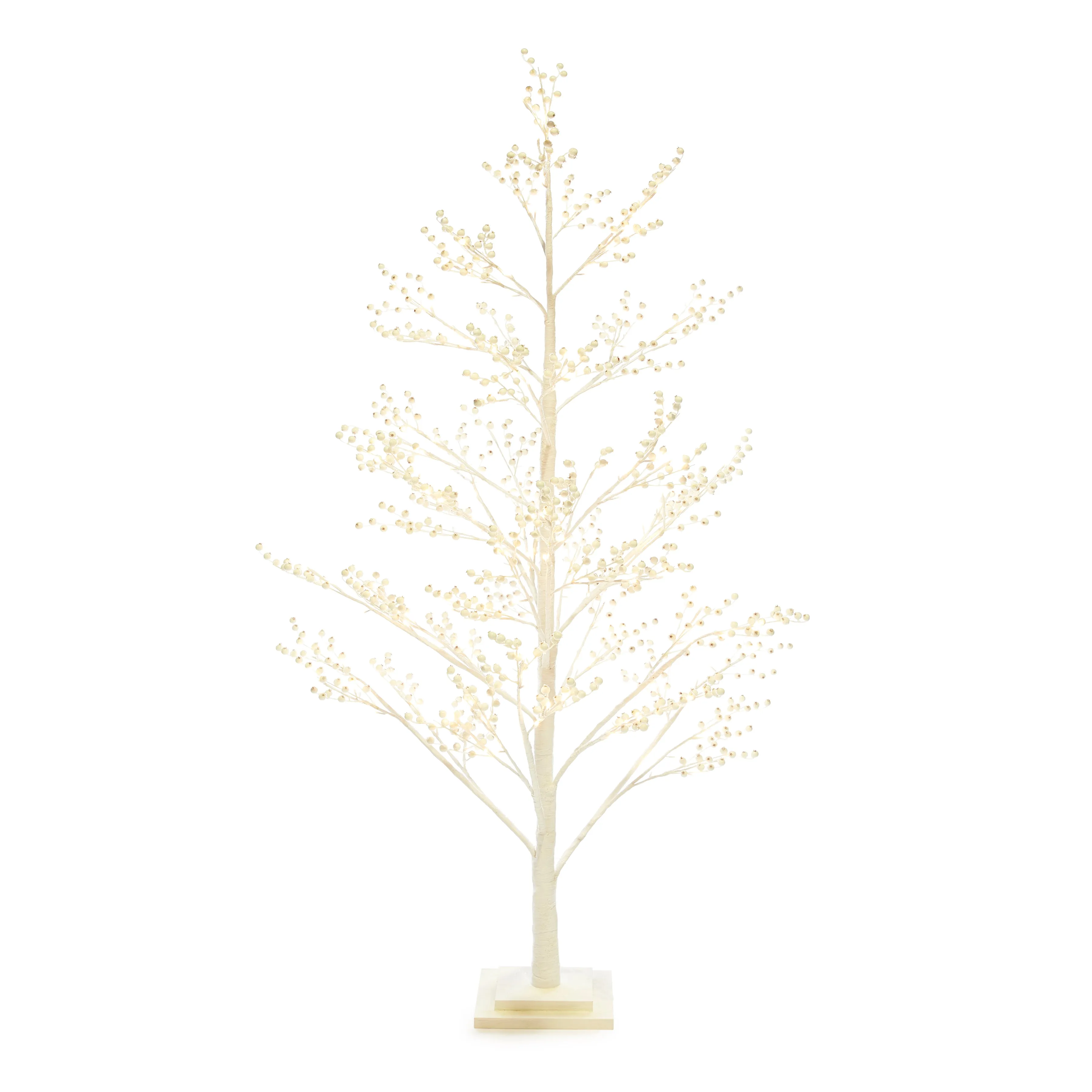 180Cm Led White Berry Tree