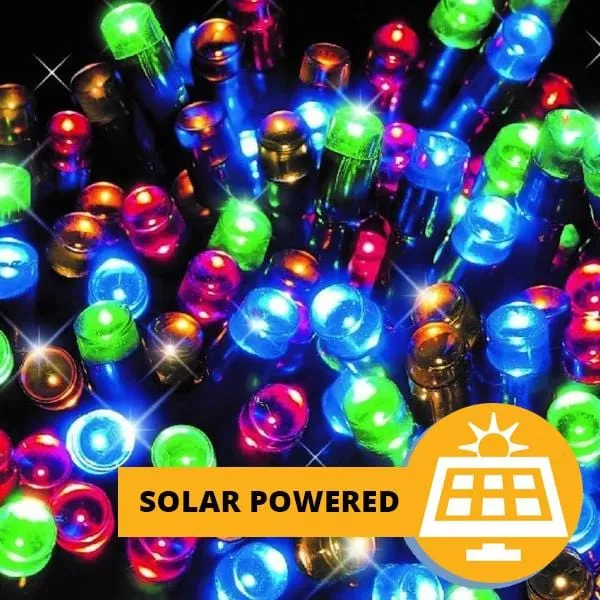 500 LED Solar Multicoloured Lights (39.9m)