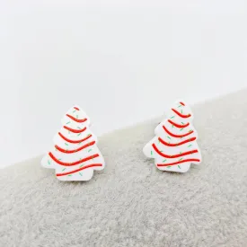 Acrylic Christmas Tree Earrings - Final Sale