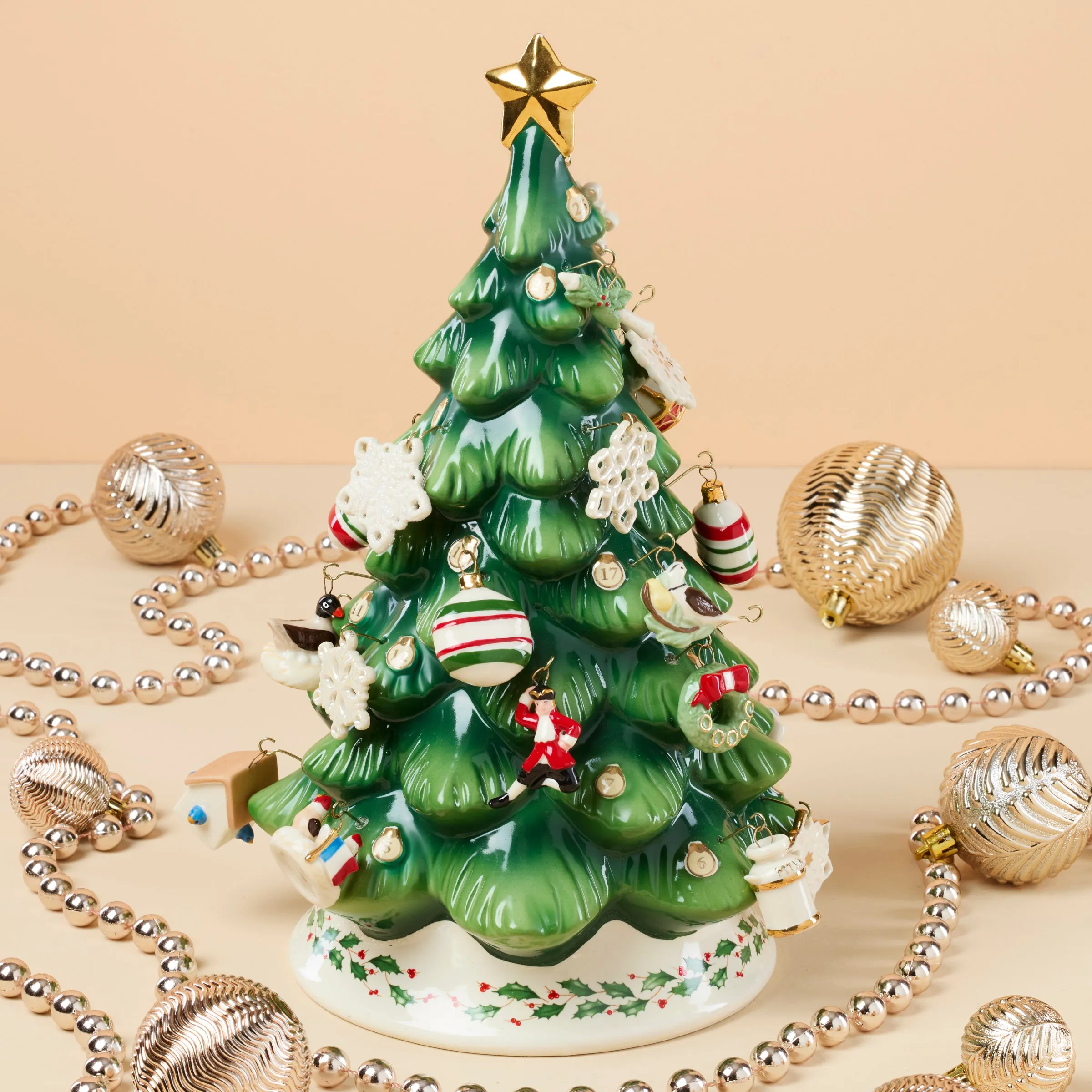 Advent Calendar Tree & Ornaments 25-Piece Set