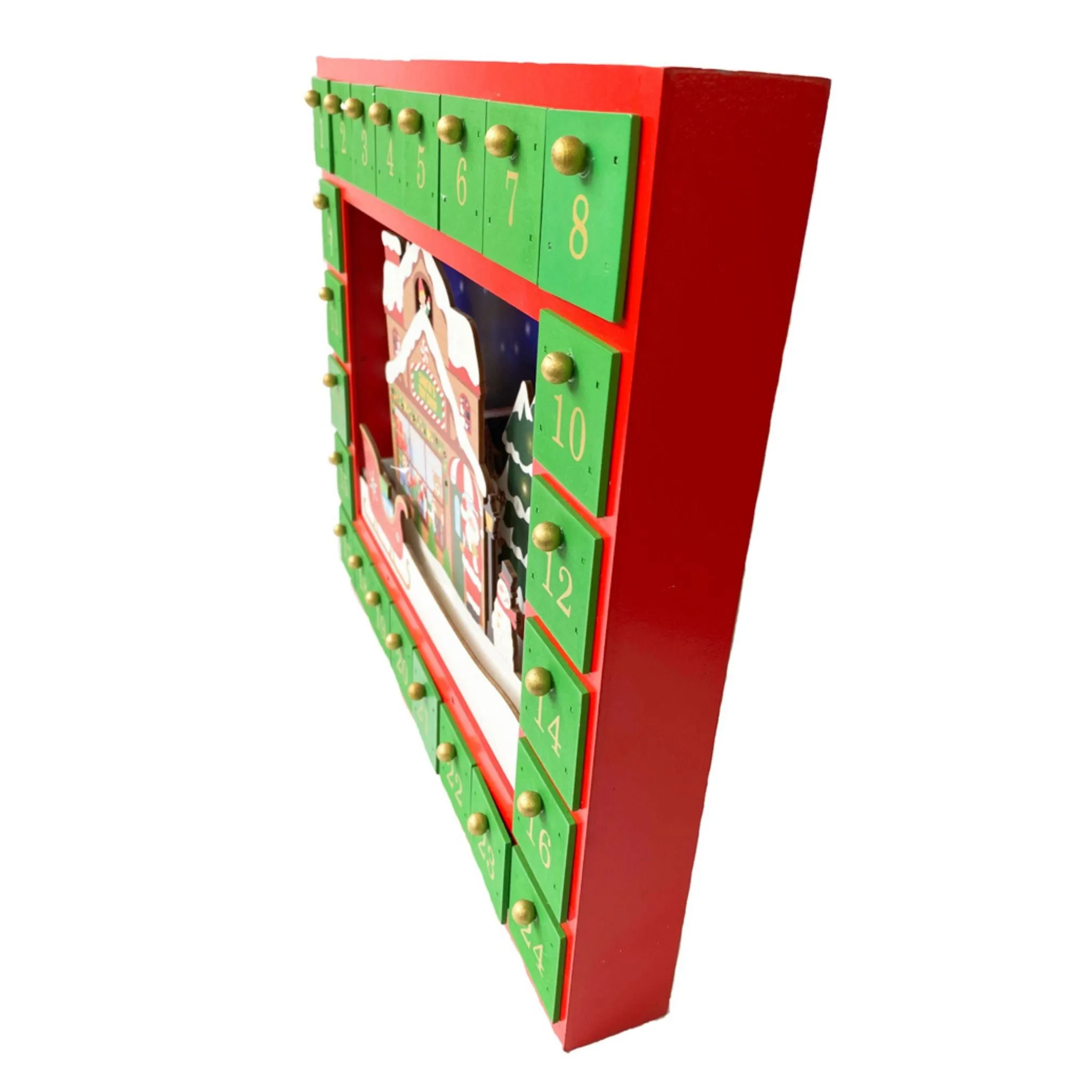 Battery Operated Santa Toy Shop Advent Calendar