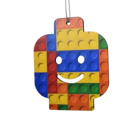 Block Head Ornament