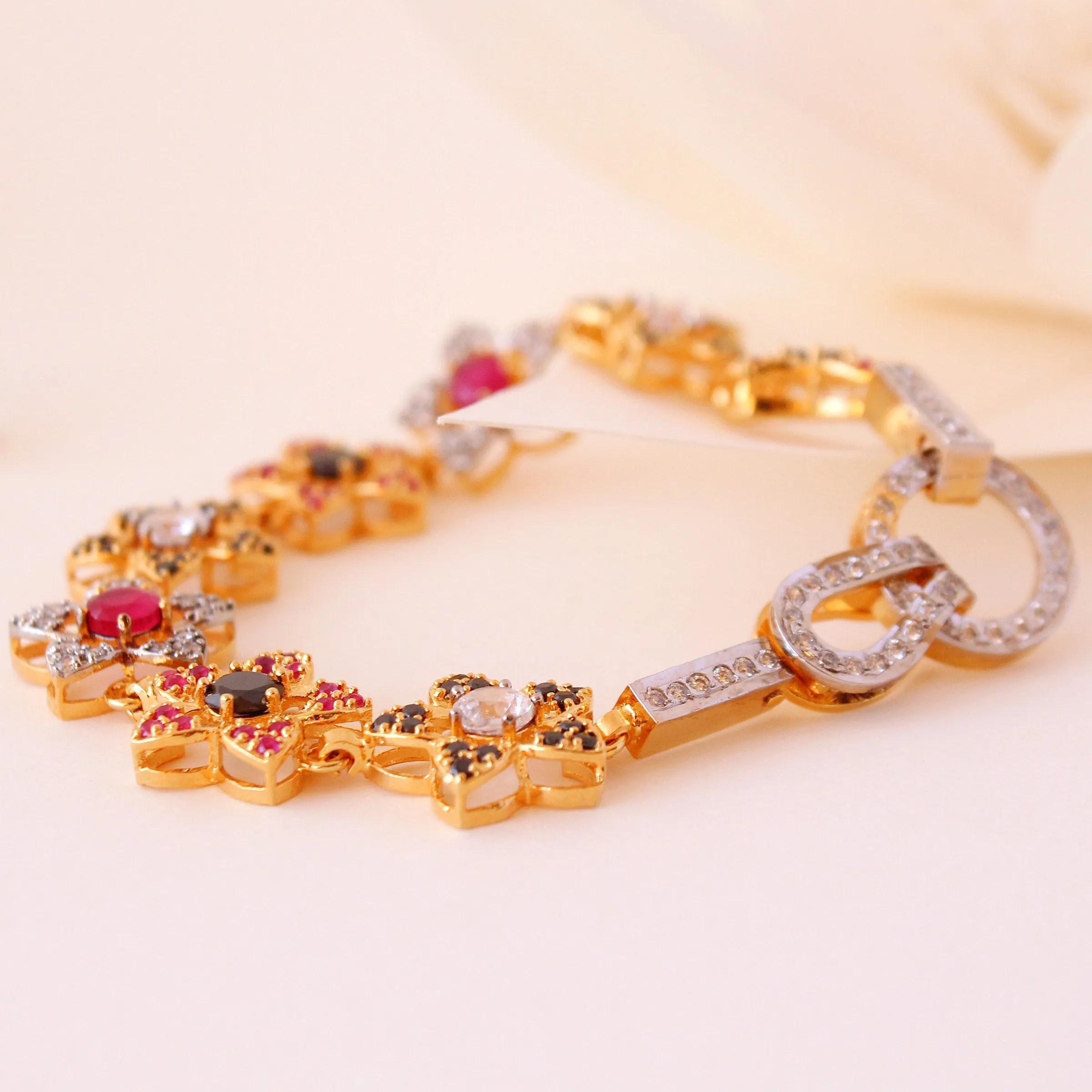 Bracelet with Multi Color Stones