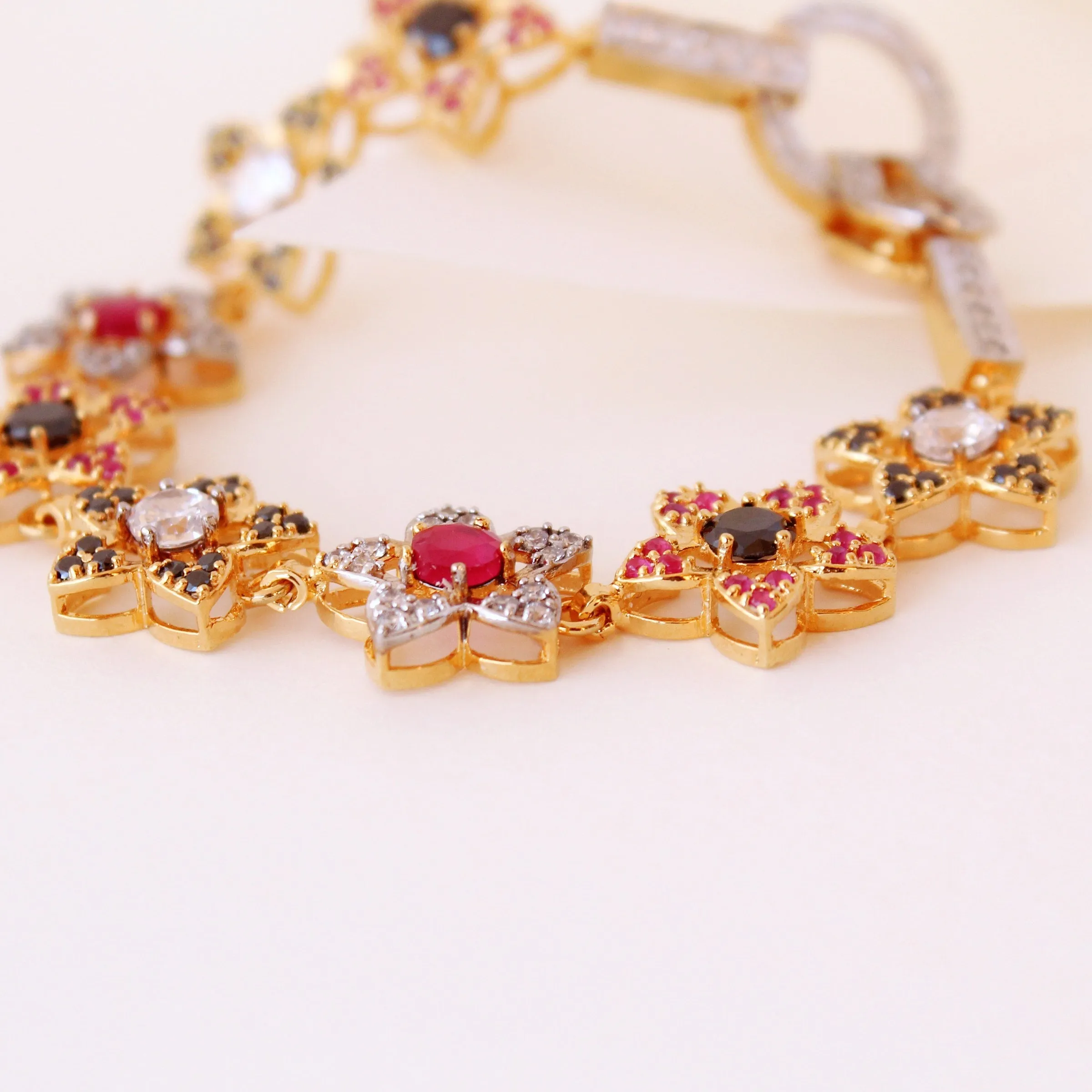 Bracelet with Multi Color Stones