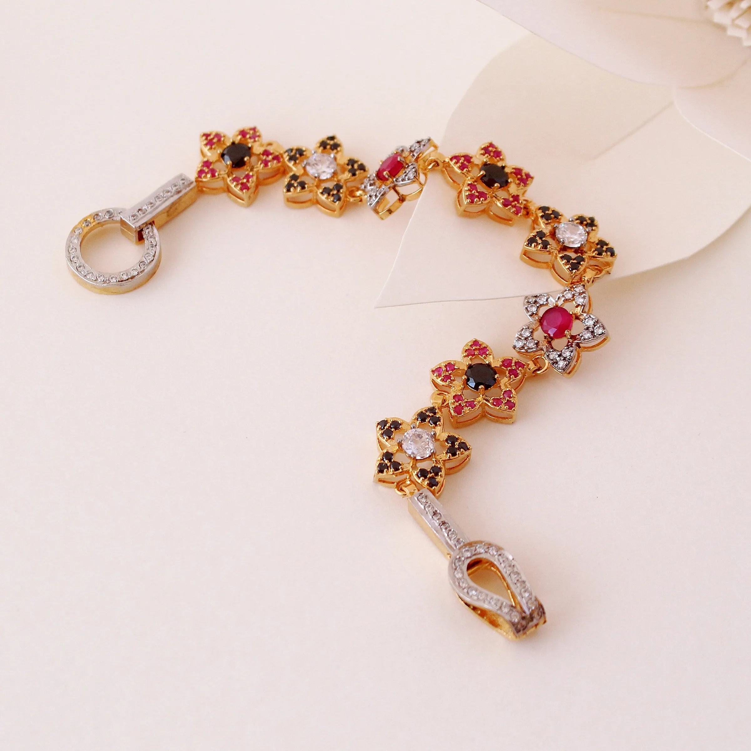 Bracelet with Multi Color Stones