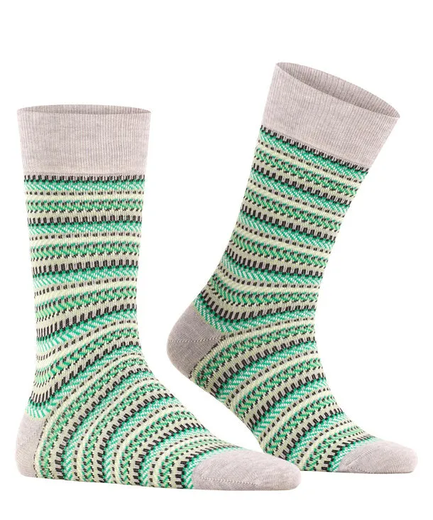 Burlington Fair Isle Men's Socks Arctic Mel