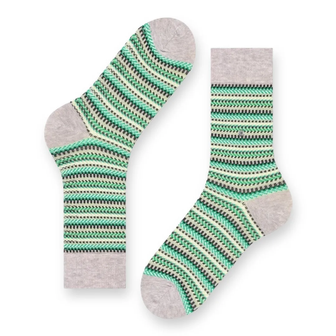 Burlington Fair Isle Men's Socks Arctic Mel