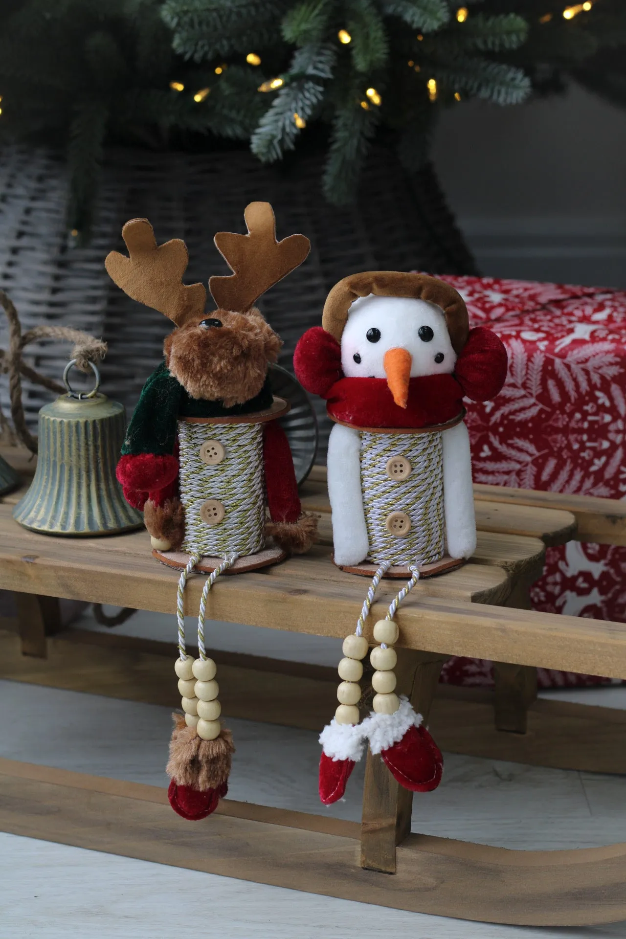 Christmas Cotton Reel Decoration