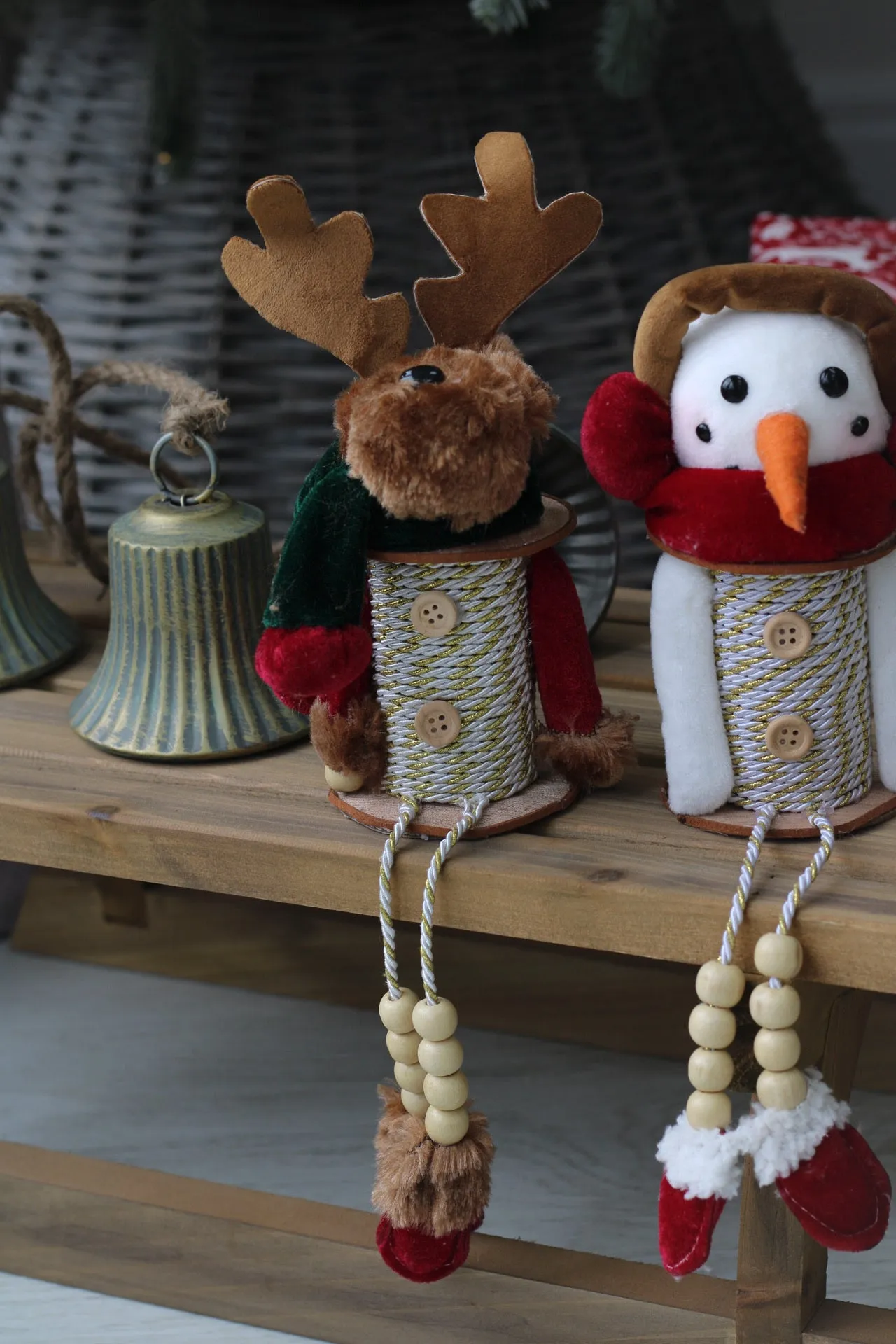 Christmas Cotton Reel Decoration