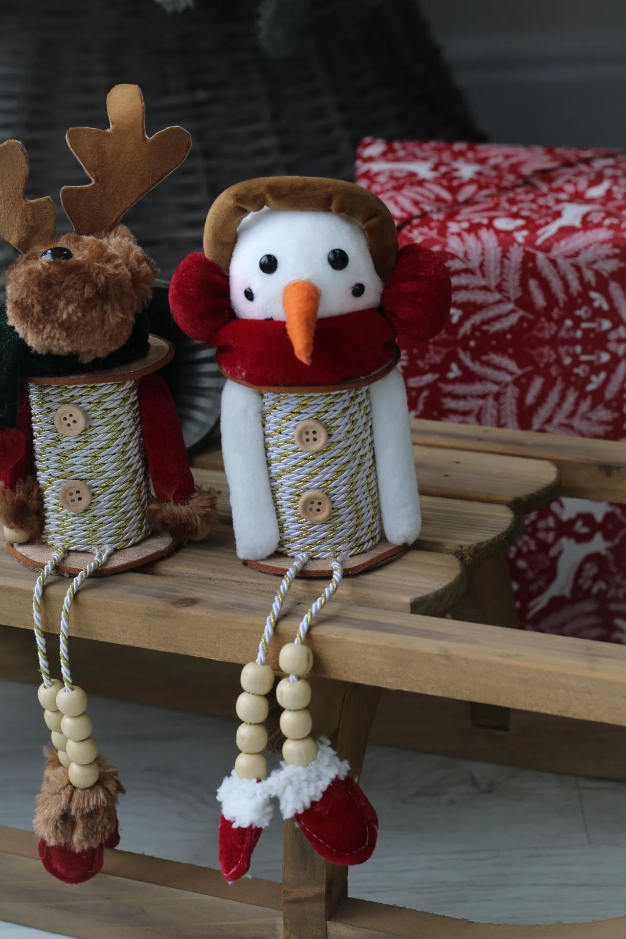 Christmas Cotton Reel Decoration