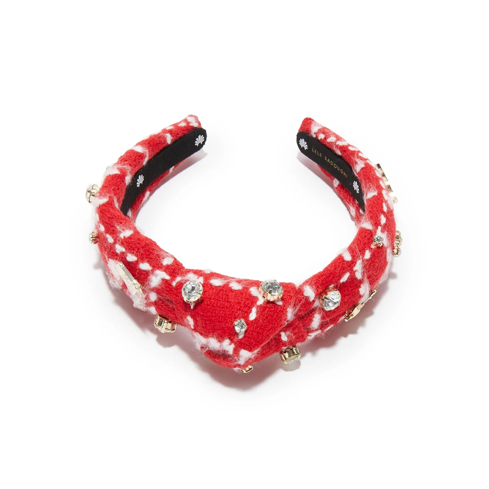 HOLLY RED KIDS CHRISTMAS STOCKING KNOTTED HEADBAND