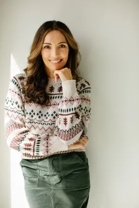 'Kelly' Fair Isle Cotton Sweater