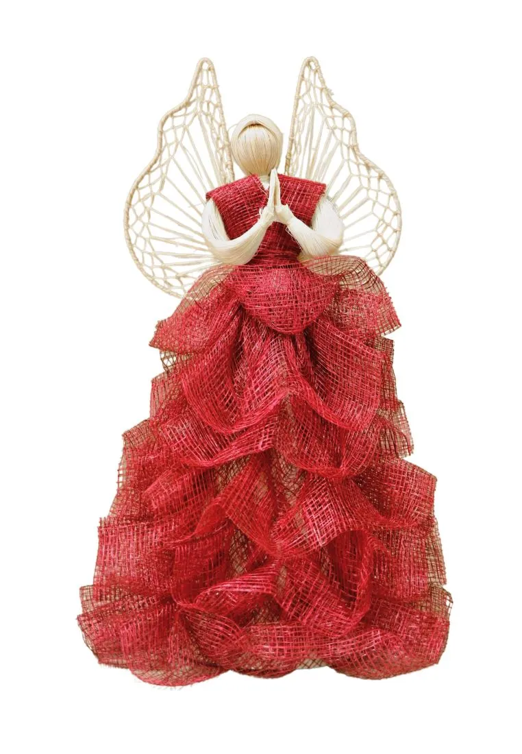 Landmark Abaca/Sinamay Angel With Ruffles