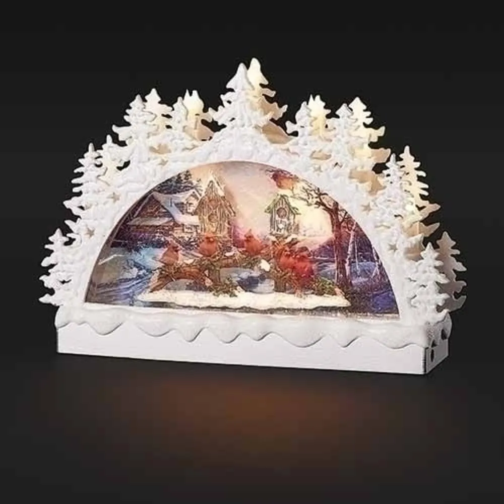 LED Cardinal Snow Globe