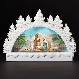 LED Nativity Snow Globe