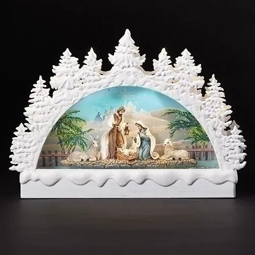 LED Nativity Snow Globe