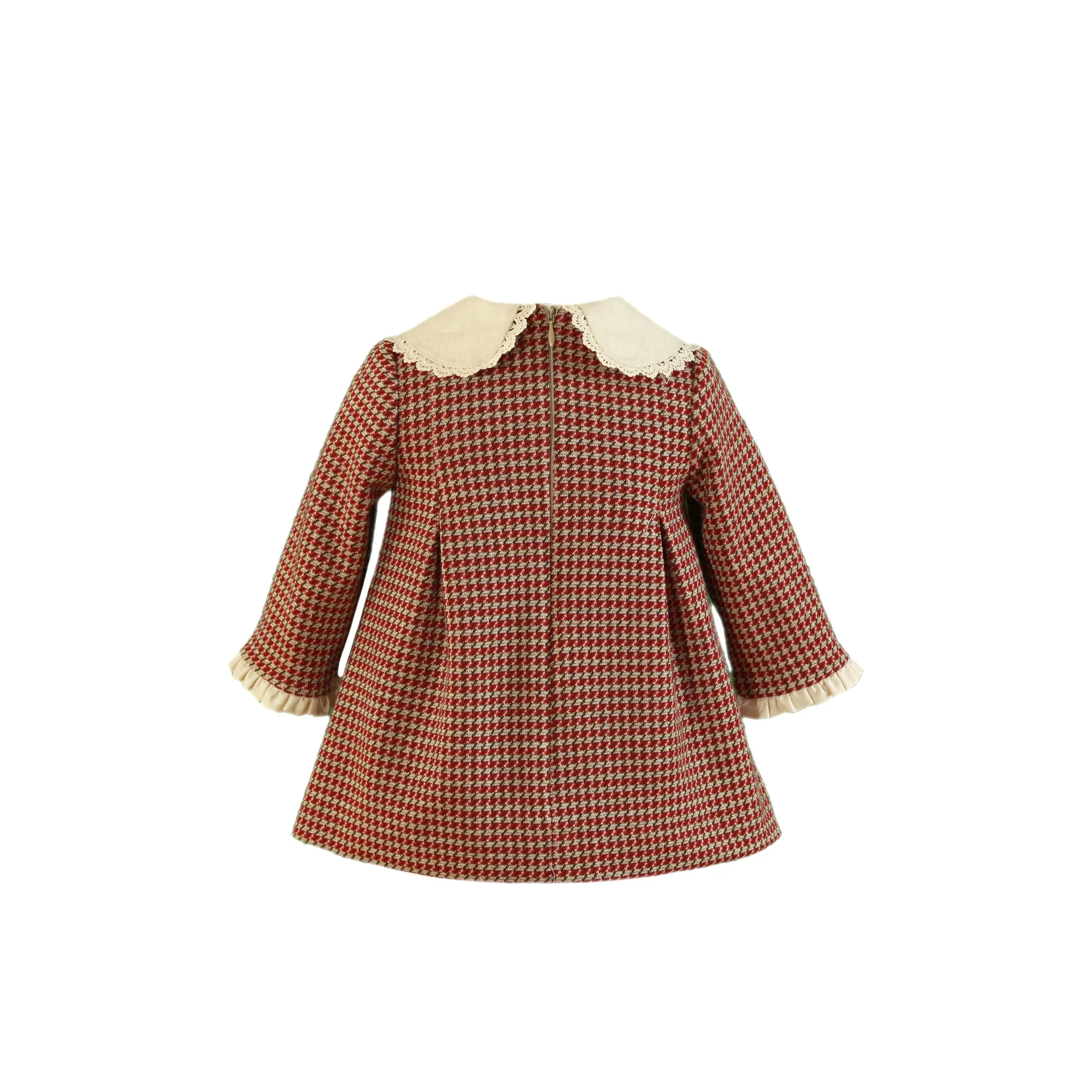 Miranda AW24 - Baby Girls Red & Cream Check 147V