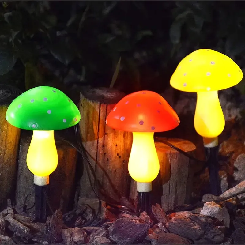 Multi-Color Changing LED Solar Mushroom Light