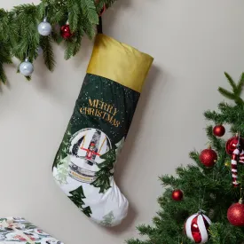 Showtime Printed Velvet Xmas Stocking Multicolour