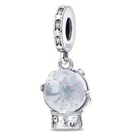 Snow Globe Charm - 925 Sterling Silver