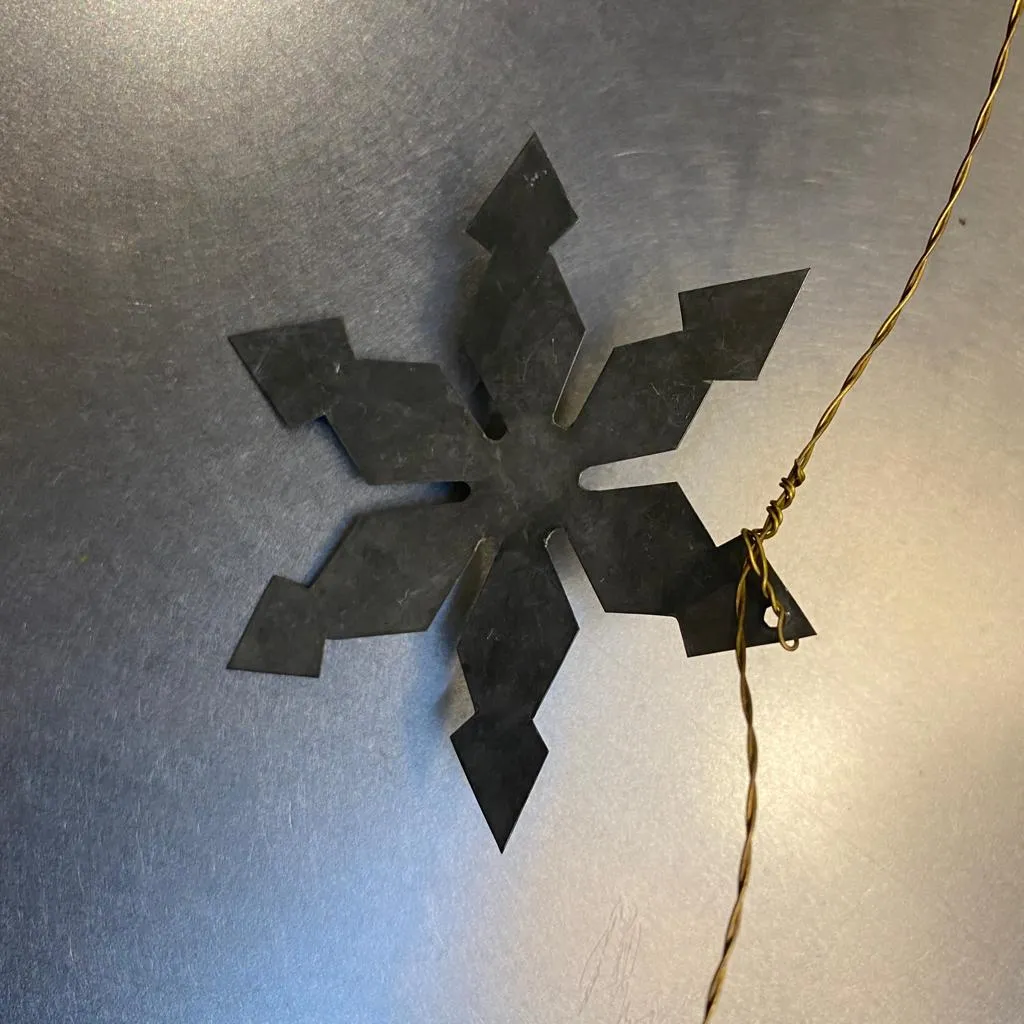 Zinc Snowflake Garland - Walther & Co, Denmark