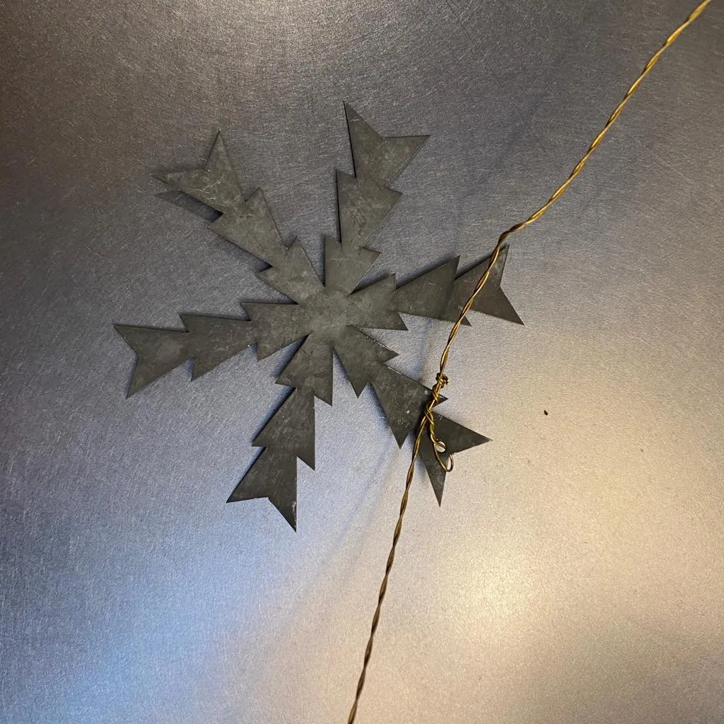 Zinc Snowflake Garland - Walther & Co, Denmark